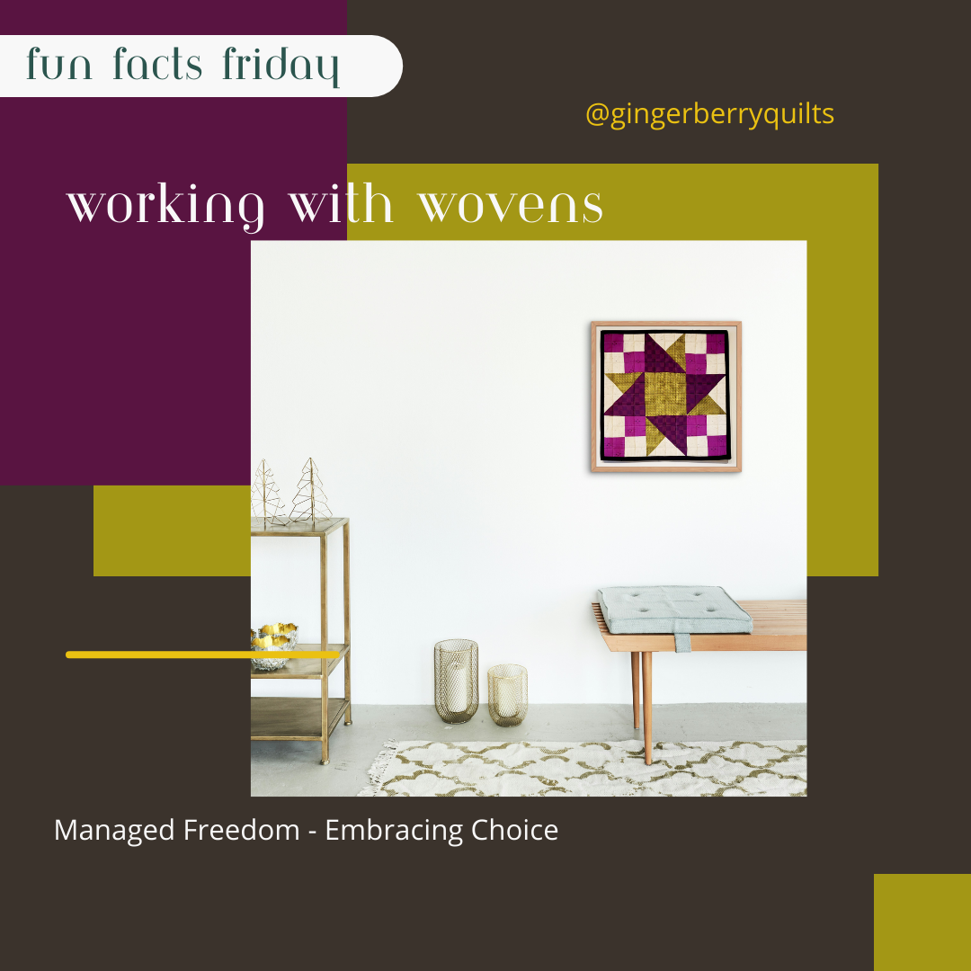 Fun Facts Friday!! Working with Wovens.