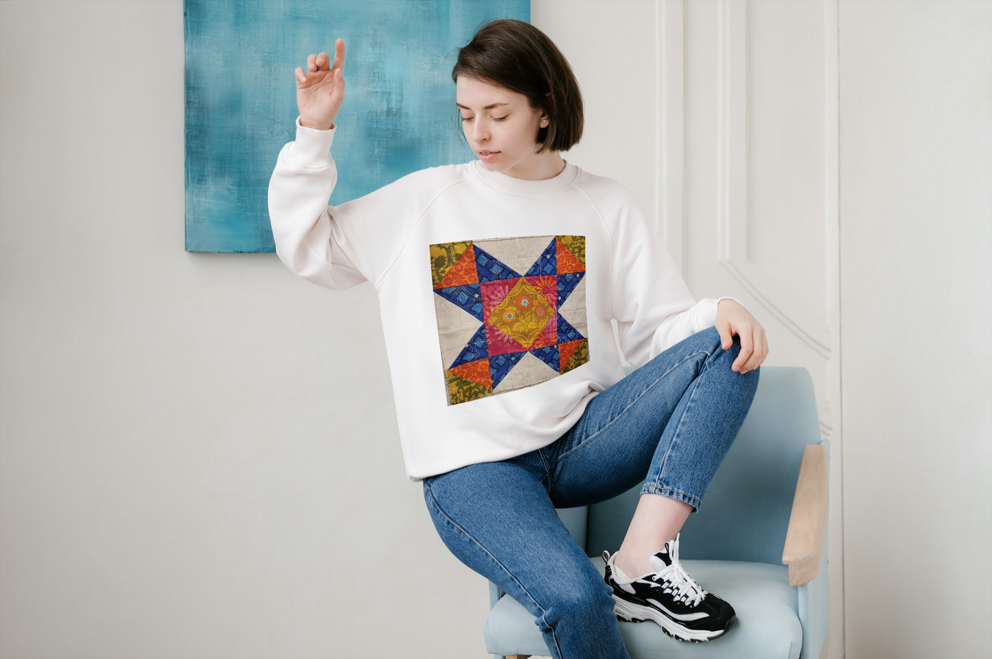 Quilt Block Sweatshirt